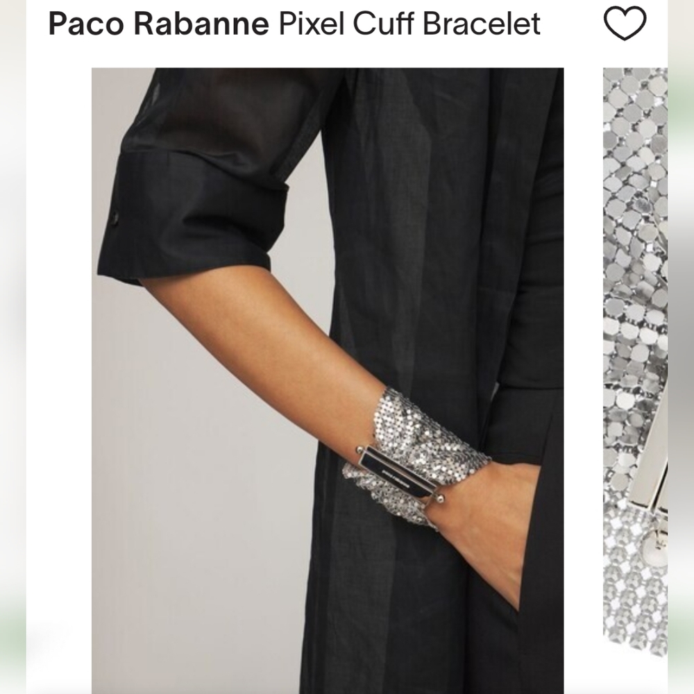 NWT ICONIC PACO RABANNE PIXEL CUFF BRACELET - Picture 2 of 8